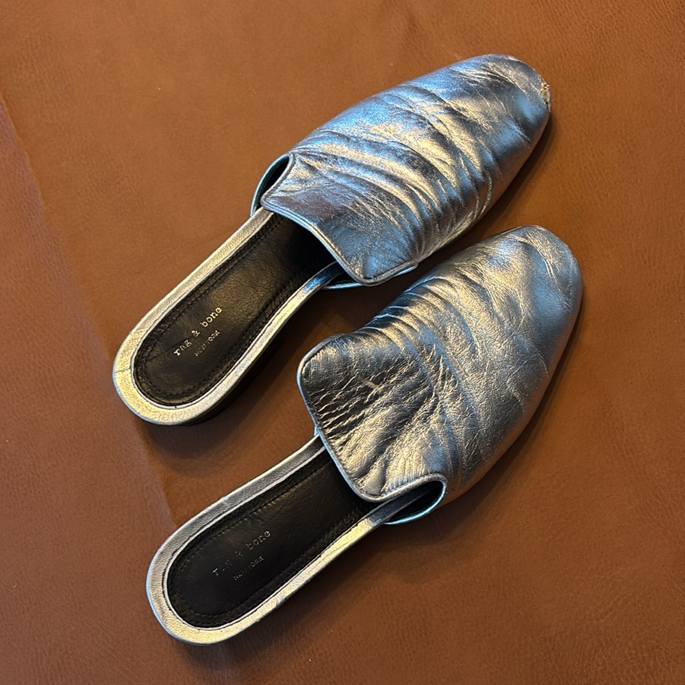 Rag & Bone silver slides